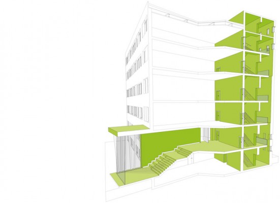 Schnittperspektive Kern | © Tröger Architekten