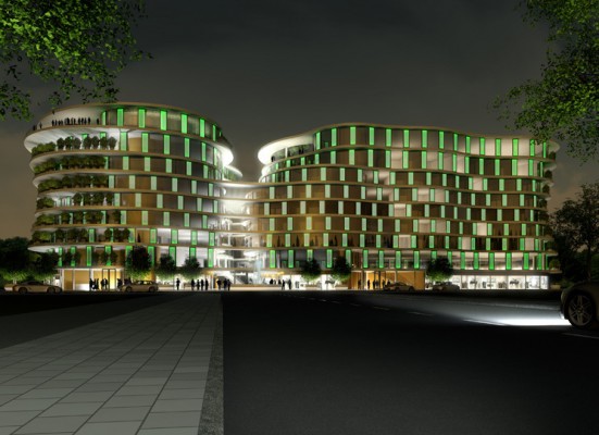 bei Nacht | © Tröger Architekten