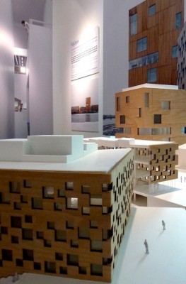 Modell zur Nordic school of architecture in Umeå, Schweden