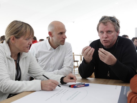 Prof. Wagner, Wolfgang Hardt, Burckhardt + Partner, Schweiz und Manfred Bernhardt, Architekt Darmstadt