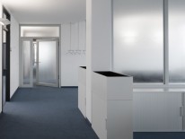 Empfang mit Vorzimmer und Wartebereich | © Florian Holzherr