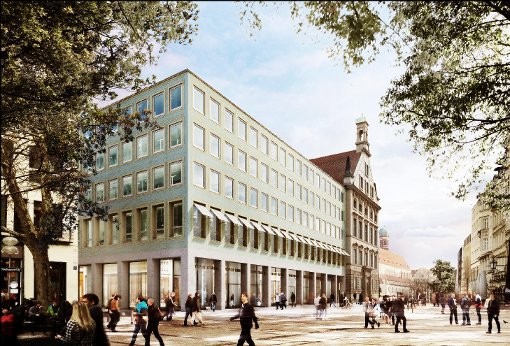Alte Akademie, Fassade zur Fußgängerzone © Morger Partner Architekten, Basel