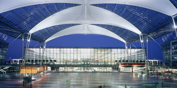Flughafen München Terminal 2 Gate G www.muenchenarchitektur.com