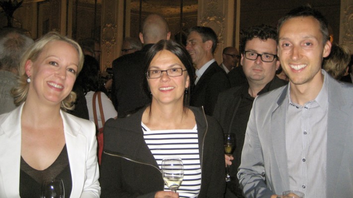 R. Geibel mit Prof. Merk und Stefan Höglmeier