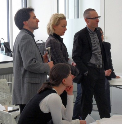 Gatskritiker Gunnar Heipp, Regine Geibel und Prof. Dr. Alain Thierstein.