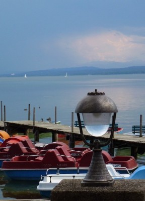 Blick über den See - zieht das Gewitter vorbei?