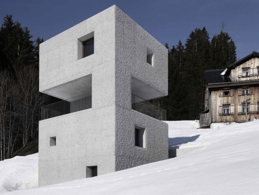 Schutzhütte im Laternsertal | © Marc Lins, Marte.Marte Architekten,  Weiler