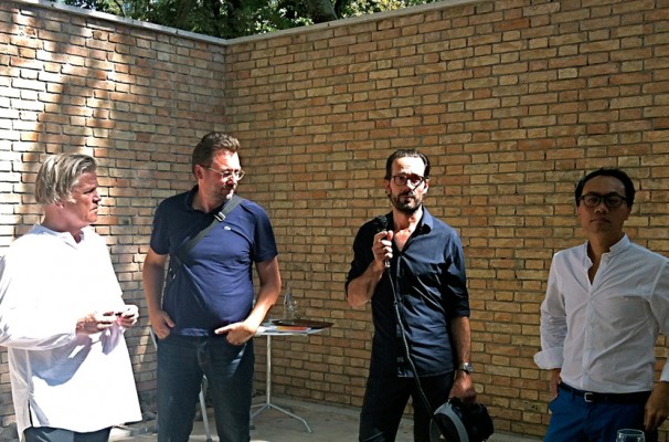 Miroslav Šik, Kommissar Schweizer Pavillon, Muck Petzet, Konstantin Grcic und Anh-Linh Ngo von ARCH+