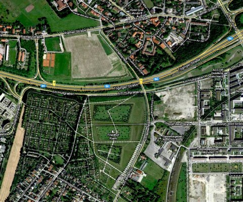München-Daglfing: Neues Gewerbegebiet am Hüllgraben wird erschlossen