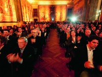 Gefüllter Saal bei der Preisverleihung