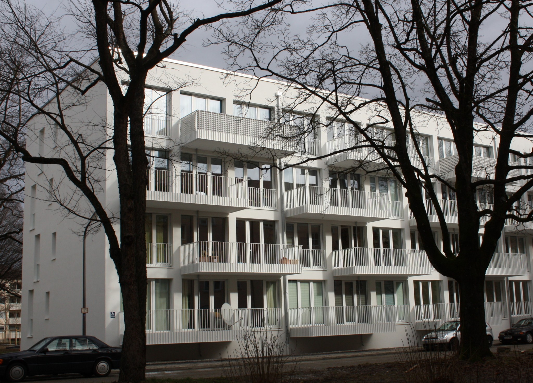 Passivhaus Ansicht Süd, Ödgarspitzstraße | © GEWOFAG)