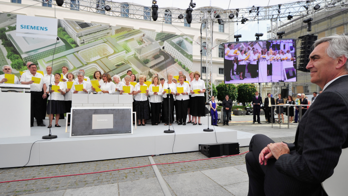 Feierlicher Festakt zur Grundsteinlegung | © Siemens Pressebild