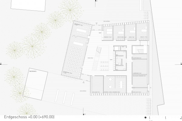 1. Preis | Grundriss EG, © Studio SWES mit Oberpriller Architekten