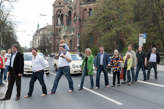 18. April 2013: Auf dem “Boulevard Steinsdorf” mit Sabine Nallinger