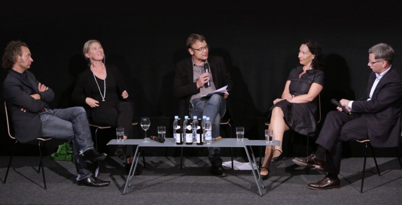 2013 Diskussion zur Filmvorstellung "The Wounded Brick" in der HFF