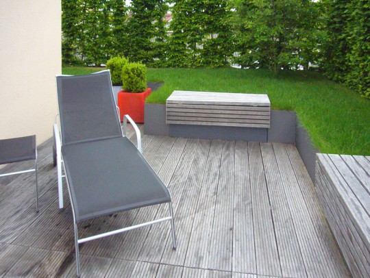 BILD:       		Dachterrasse in Schwabing            