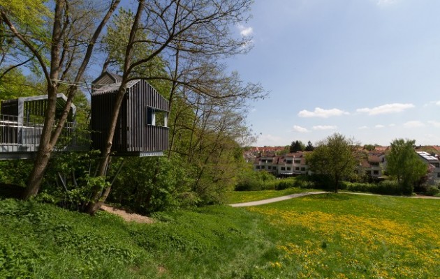 Blick auf die Siedlung