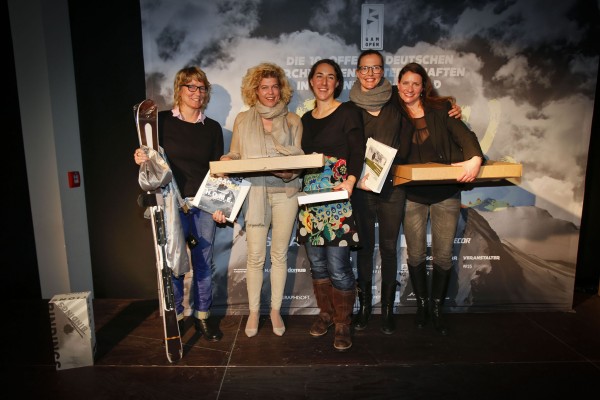 Ski Damen: 1. Platz Birgit Keppler, 2. Platz Barbara Graßl, 3. Platz Maike Bachner, 4. Platz Niki Szilagyi, 5. Platz Birgit Bucher