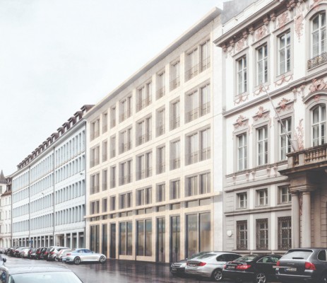 Fassade Prannerstrasse Entwurf Diener und Diener