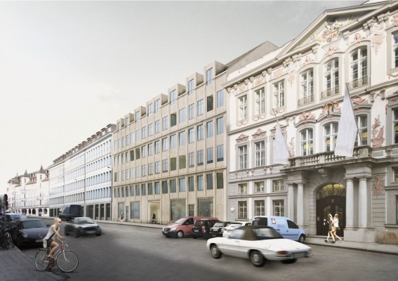 Fassade Prannerstrasse Entwurf Hild und K