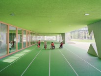 Die Grundschule am Arnulfpark des Architekturbüros Hess Talhof Kusmierz, München: Gewinner des DAM-Preises für Architektur in Deutschland 2014. (Foto: the pk Odessa)