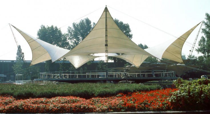 Bundesgartenschau Köln 1957, Tanzbrunnen. © Atelier Frei Otto Warmbronn