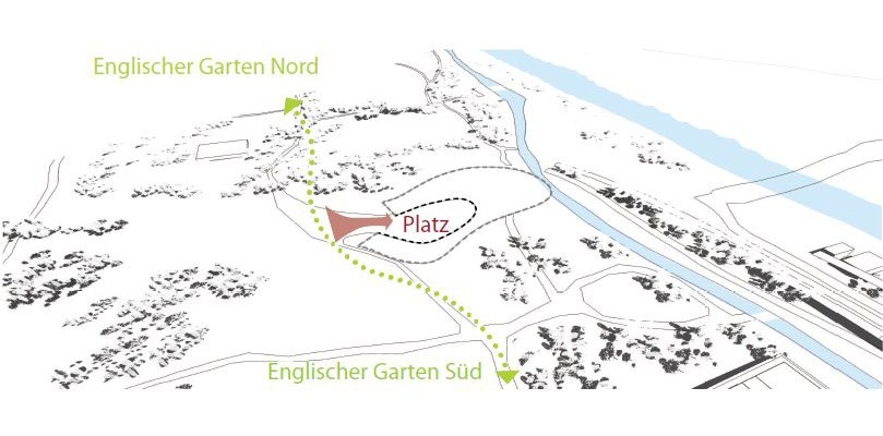 Ein Philharmonie-Platz in dem wiedervereinigten Garten © SBA Architektur und Städtebau
