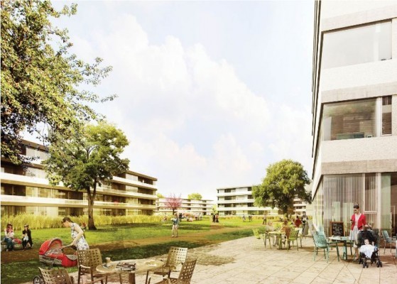 Visualisierung Wohnungen Aubing-Mitte © 03 Architekten
