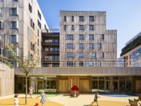 Wohnanlage mit Kinderkrippe in Paris, nunc architectes © Luc Boegly