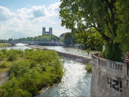 Blick von Corneliusbrücke nach Süden © LHM/Philip Winkelmeier