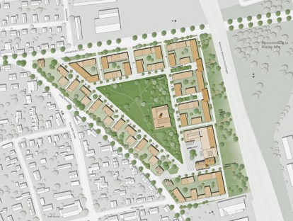 Lageplan Diamalt Gelände, © pesch partner architekten stadtplaner