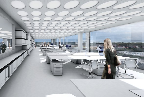 Bürogebäude Interior © Allmann Sattler Wappner Architekten