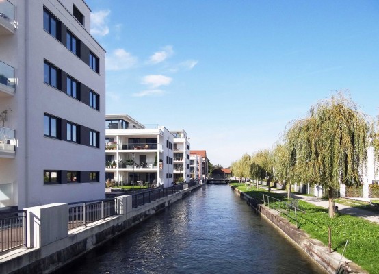 Preis für Baukultur 2016 in der Kategorie „Gemischt genutzte Quartiere, Stadt- und Ortsteilzentren“: Stadtquartier Kammgarnspinnerei Augsburg © Stadt Augsburg