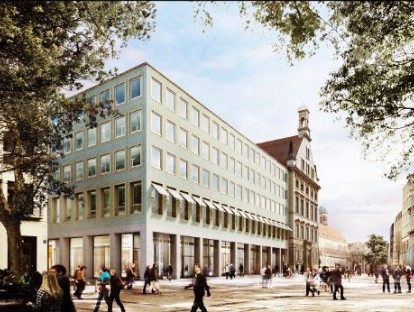 Alte Akademie, Fassade zur Fußgängerzone © Morger Partner Architekten, Basel