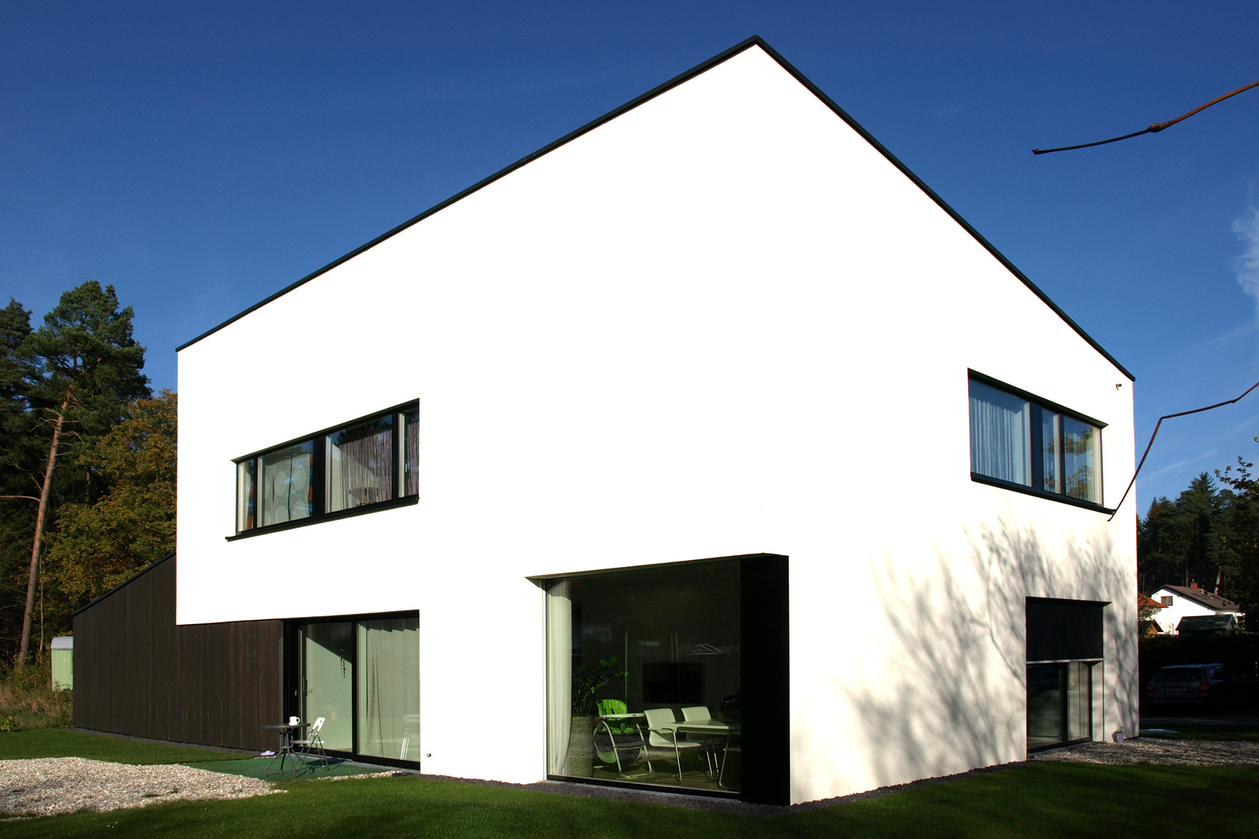 Einfamilienhaus mit Pultdach muenchenarchitektur