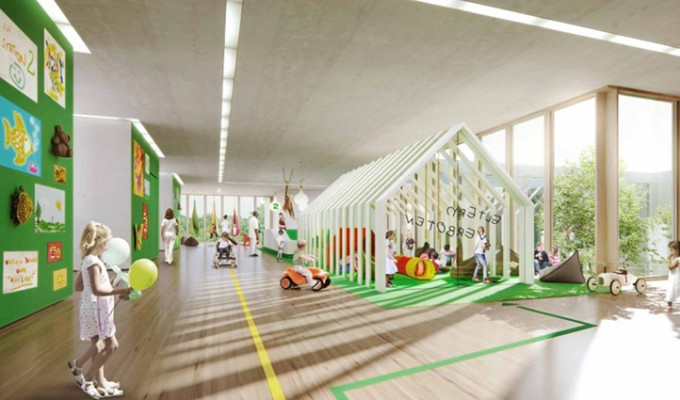 kbo-Kinderzentrum, © ARGE sander.hofrichter architekten GmbH aus Ludwigshafen / H2M Architekten + Ingenieure GmbH, München mit Rainer Schmidt Landschaftsarchitekten, München