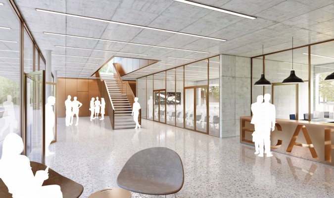 2. Preis: Blick ins Foyer, © Bez + Kock Architekten