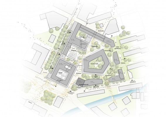 1. Preis - Lageplan - © KRUG GROSSMANN Architekten