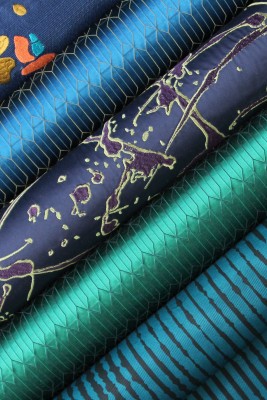 NOBILIS | Broderie „Terrazzo“, Jacquard „Bismuth“, Broderie „Jackson“ und Druck „Pulse“ aus der neuen Collection Januar 2018.