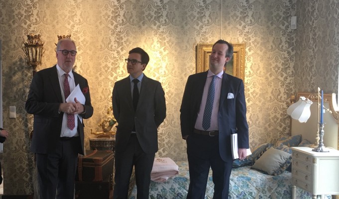 Artcurial : Martin Guesnet, Director Europe, Stéphane Aubert, Head of Inventories & Collections et Moritz von der Heydte.