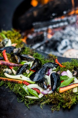 Von Muscheln bis zum 8-Gang-Menu - extra Feuerring-Rezepte gibt es für fast alles. © Dennis Savini