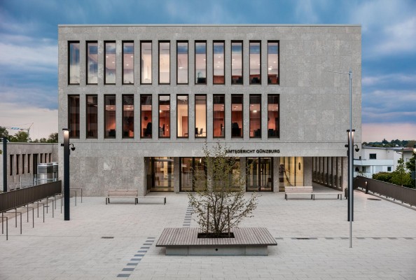 Neubau Amtsgericht, Günzburg. Lehmann Architekten GmbH BDA - DWB Offenburg/Berlin, Offenburg. Foto: Foto Sienz, Kempten