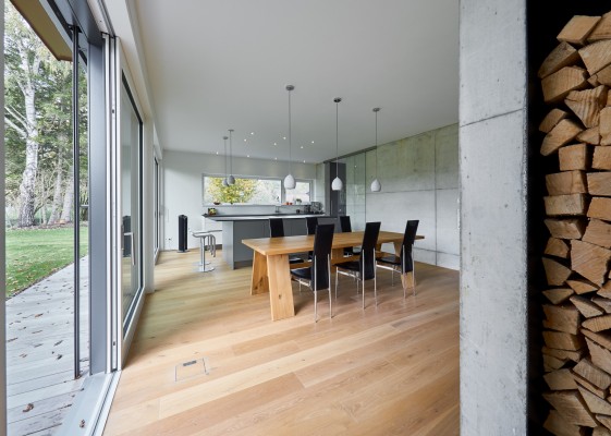 Küchen-Essbereich mit Glasfront| © auerDesign, Mertingen