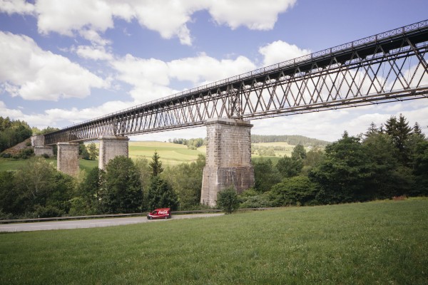1877 baute Heinrich Gottfried Gerber eine Eisenbahnbrücke über die Ohe. Ulrike Myrzik / Architekturmuseum der TU Muenchen
