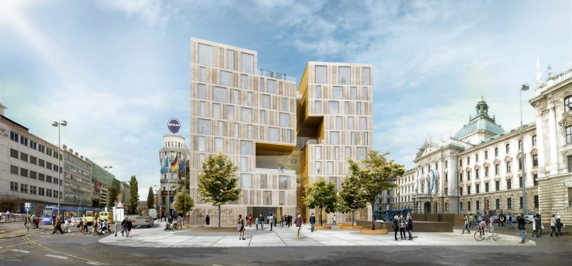 Hotel Königshof München Rendering © Nieto Sobejano