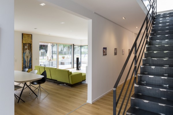 Passivhaus mit Faltwerktreppe