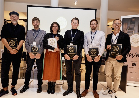 Sascha Arnold (Büro Arnold und Steffen), Matthias Hiller (Studio OINK), Stephanie Thatenhorst, Fabian Freytag, Friedhelm Ahlert (Dopo Domani), Sebastian Zenker, ©: Callwey Verlag/Jonathan Gordon