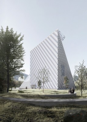 Rendering Dynafit Headquarter. © Barozzi/Veiga