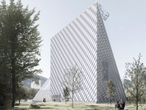 Rendering Dynafit Headquarter. © Barozzi/Veiga