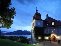 Das Sengerschloss bei Abendstimmung.